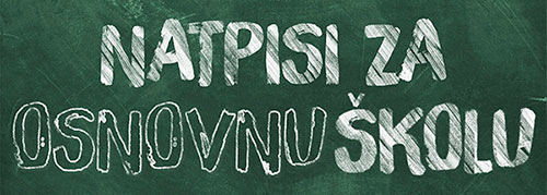 Natpisi za osnovnu školu